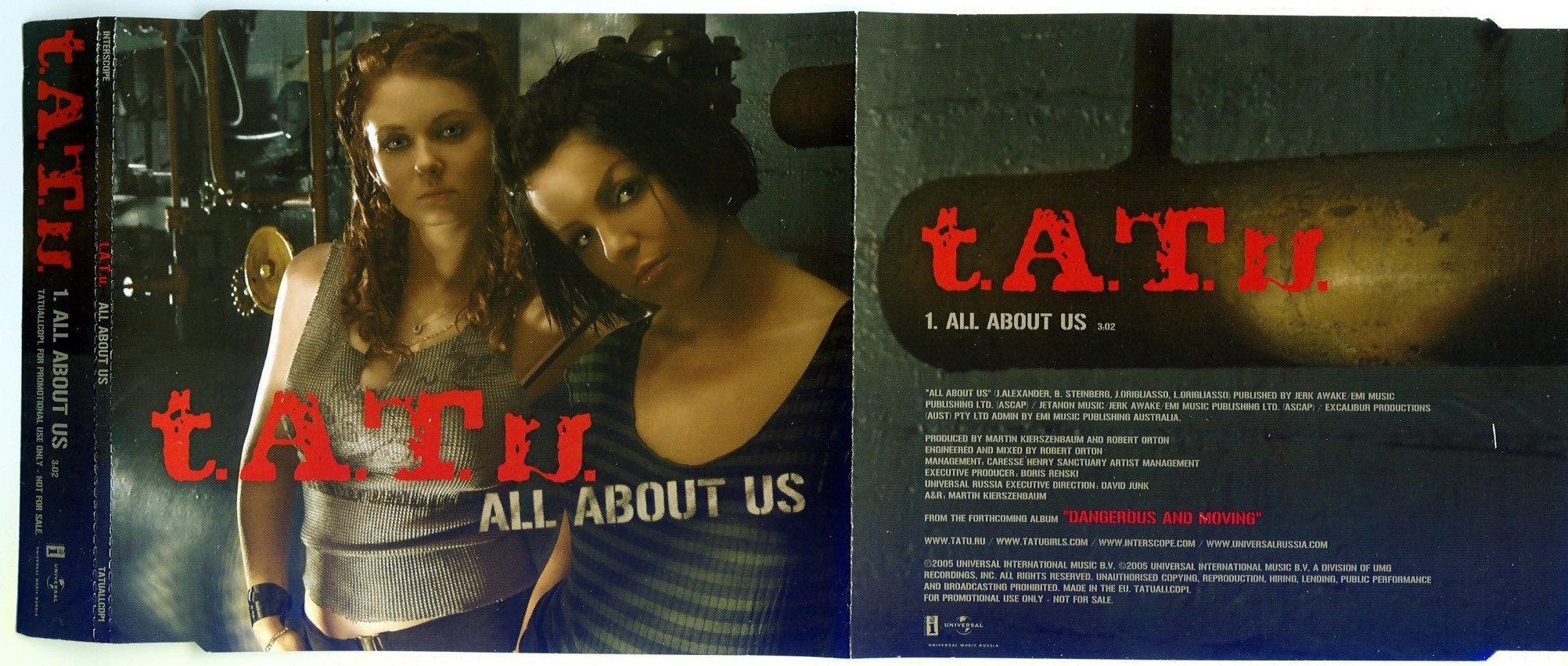 T.A.T.U. ‎– all about us обложка